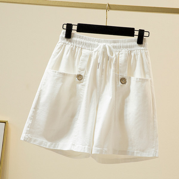 Naiste lühikesed püksid elastse vöökoha ja lipsudega