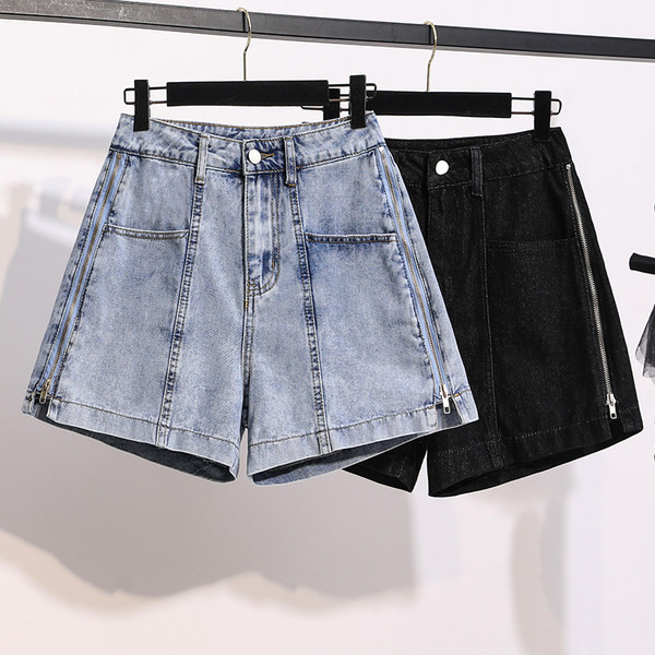 Traper kratke hlače s patentnim zatvaračima sa strane