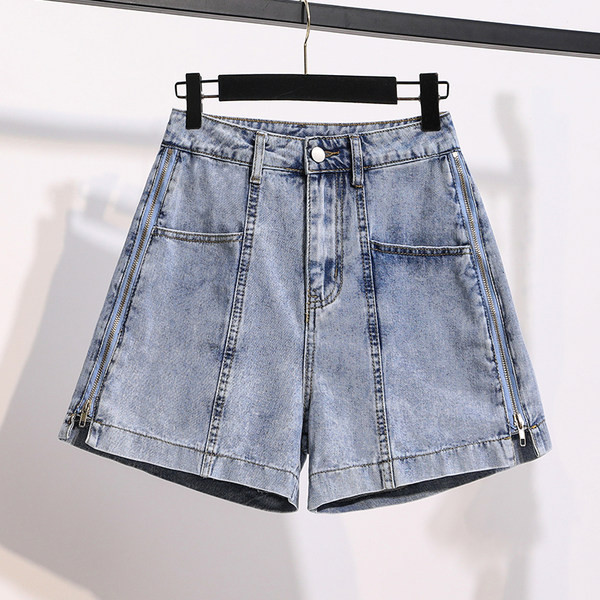 Traper kratke hlače s patentnim zatvaračima sa strane