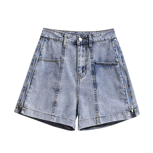 Traper kratke hlače s patentnim zatvaračima sa strane