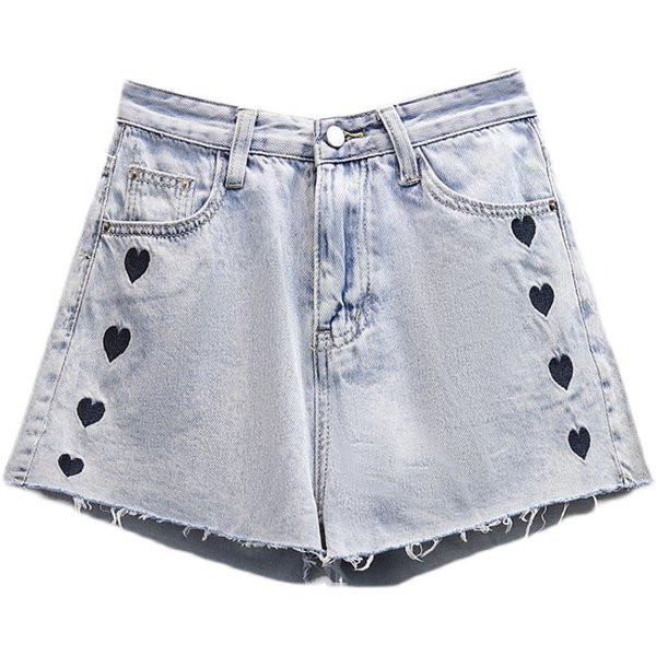 Γυναικείο σορτς με σχέδιο χωρίς κέντημα