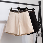 Casual σορτς με ζώνη - μεγάλα μεγέθη