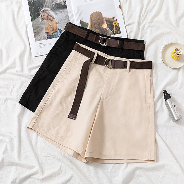 Casual σορτς με ζώνη - μεγάλα μεγέθη