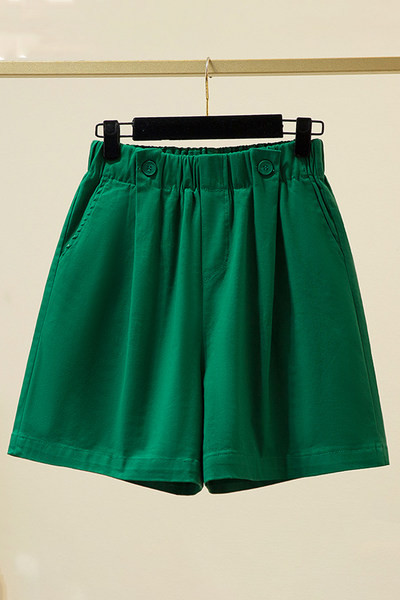 Ležerne ženske kratke hlače s elastičnim strukom