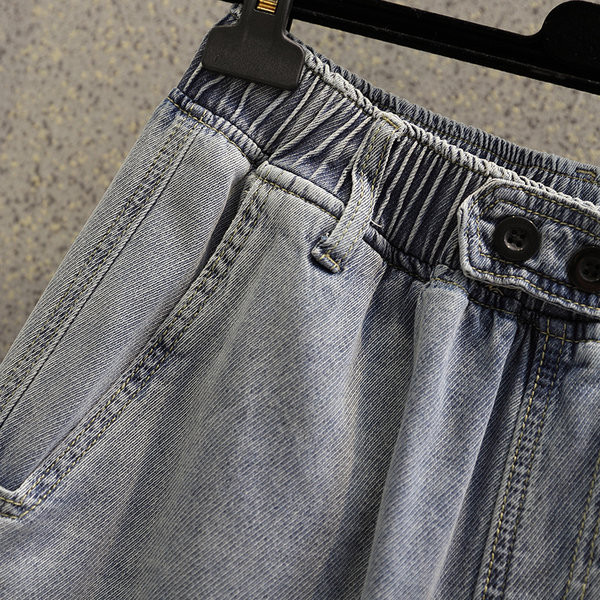 Kõrge vöökohaga teksad ja taskud naistele