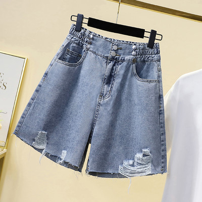 Casual γυναικείο σορτς με σκισμένα στοιχεία