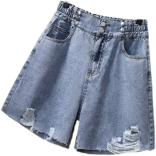Casual γυναικείο σορτς με σκισμένα στοιχεία