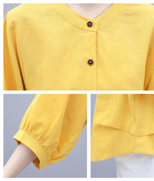 Naiste vabaaja komplekt kaheosalisest 3/4 varrukatega pluusi ja 9/10 pikkuste pükstega