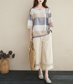 Naiste kaheosaline komplekt - lai mudel