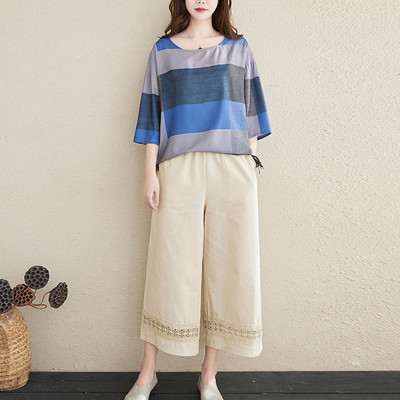 Naiste kaheosaline komplekt - lai mudel