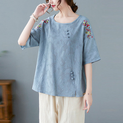 Φαρδύ μοντέλο σετ  για γυναίκες με κέντημα