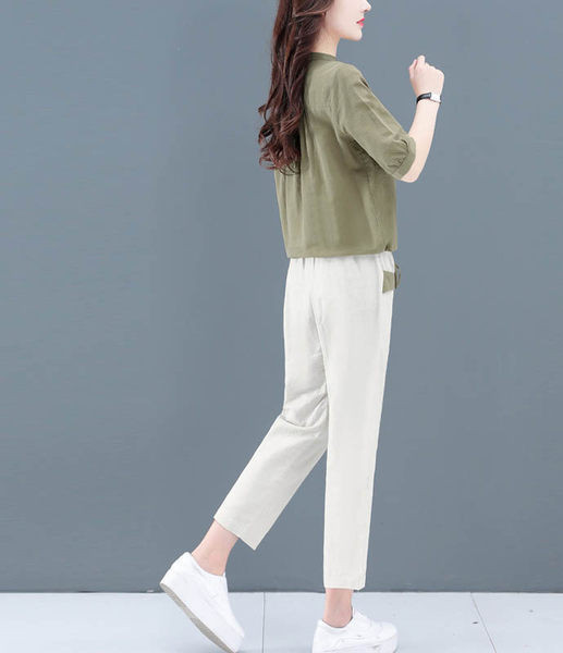 Naiste igapäevane komplekt kahest osast - särk ja püksid