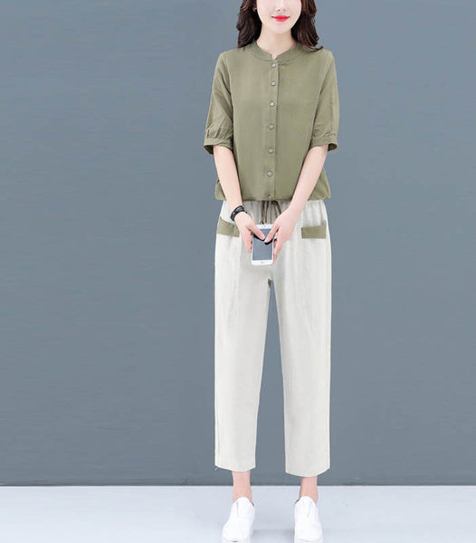 Naiste igapäevane komplekt kahest osast - särk ja püksid