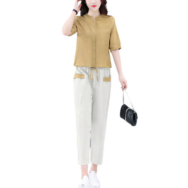 Naiste igapäevane komplekt kahest osast - särk ja püksid