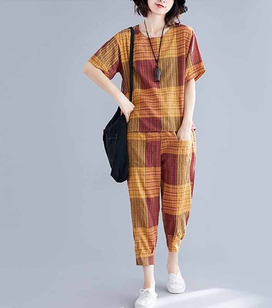 Γυναικείο καρό σετ σε τέσσερα χρώματα