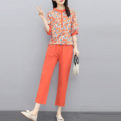 Moodne naiste komplekt - püksid ja särk