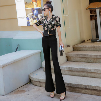 Γυναικείο κομψό σετ  με φλοράλ μοτίβα