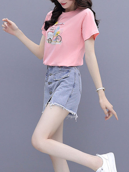 Juhuslik seeliku-pükste ja T-särgi komplekt