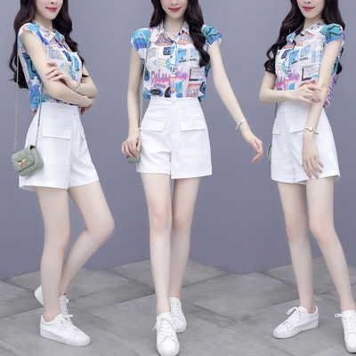 Naiste lühikeste varrukate ja lühikeste pükstega särgikomplekt