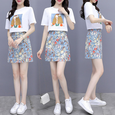 Γυναικείο casual σετ με απλικέ χρώματος