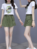 Naiste vabaaja komplekt aplikatsiooni ja vööga