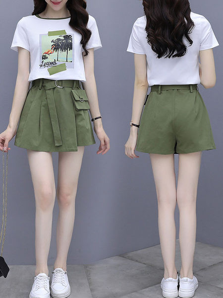 Naiste vabaaja komplekt aplikatsiooni ja vööga