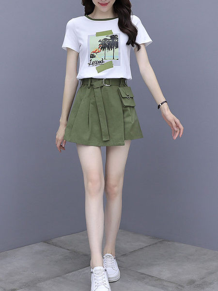 Naiste vabaaja komplekt aplikatsiooni ja vööga