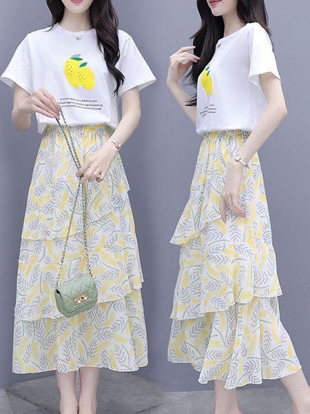 Moodne komplekt - seelik ja T-särk