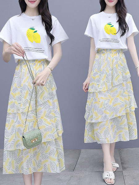 Moodne komplekt - seelik ja T-särk