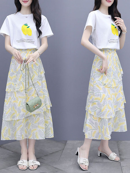 Moodne komplekt - seelik ja T-särk