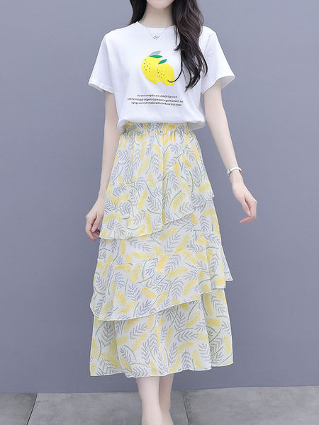 Moodne komplekt - seelik ja T-särk