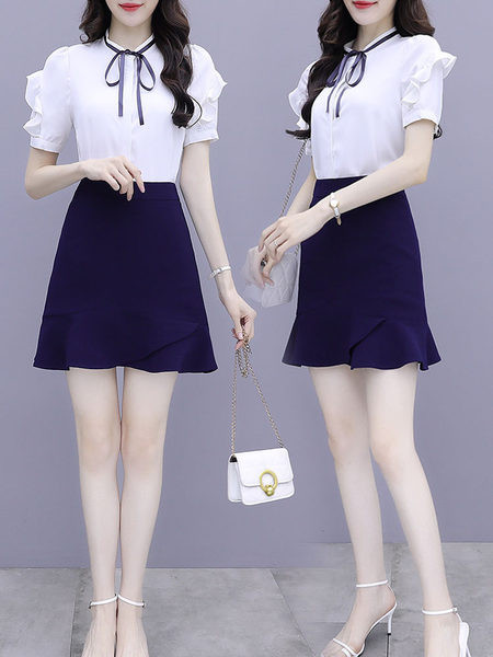 Ženski komplet iz dva dijela - košulja i suknja