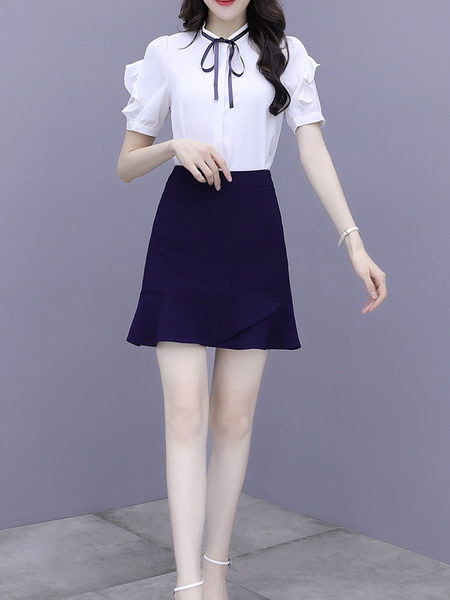 Ženski komplet iz dva dijela - košulja i suknja