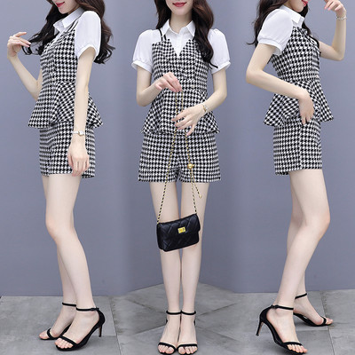 Καρό γυναικείο σετ - σε δύο μέρη