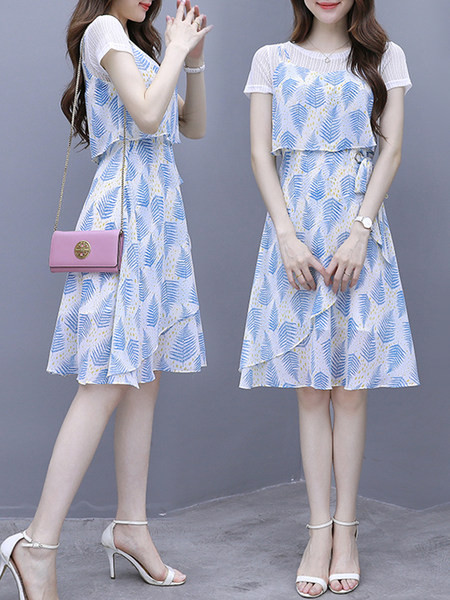 Ženski komplet iz dva dijela - haljina i bluza