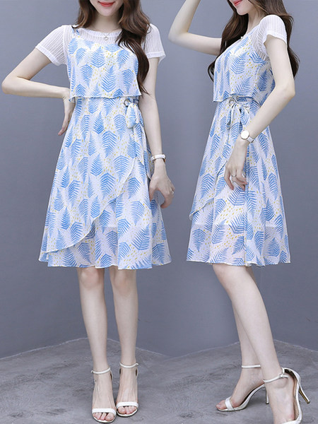 Ženski komplet iz dva dijela - haljina i bluza