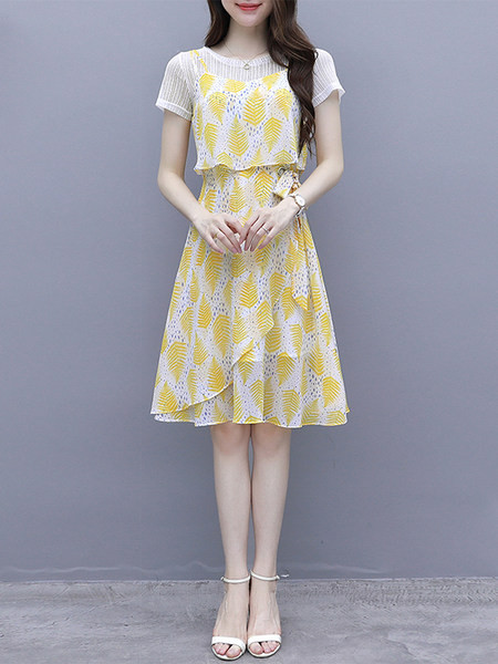 Ženski komplet iz dva dijela - haljina i bluza