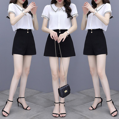 Γυναικείο σετ - πουκάμισο και σορτς