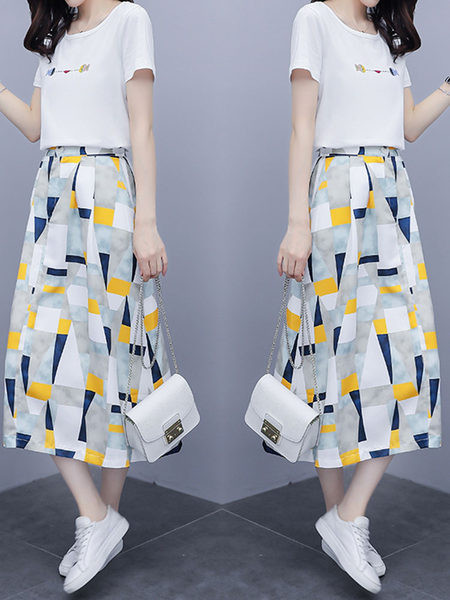 Naiste suvine komplekt - T-särk ja rätsepaseelik