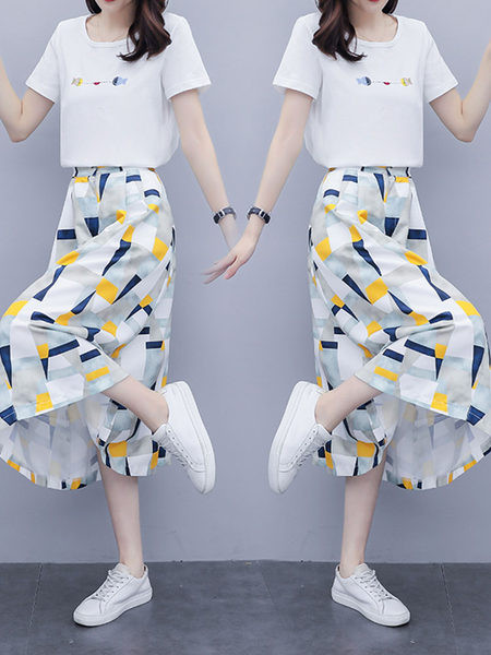 Naiste suvine komplekt - T-särk ja rätsepaseelik