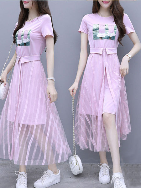 Дамски комплект от две части с щампа