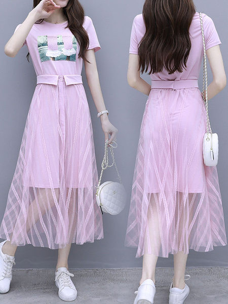 Дамски комплект от две части с щампа