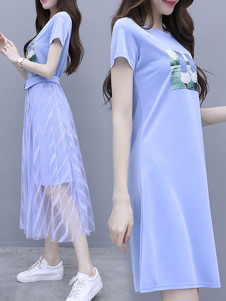 Дамски комплект от две части с щампа