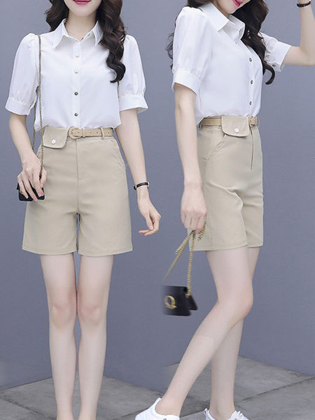 Ženski komplet - kratke hlače i košulja