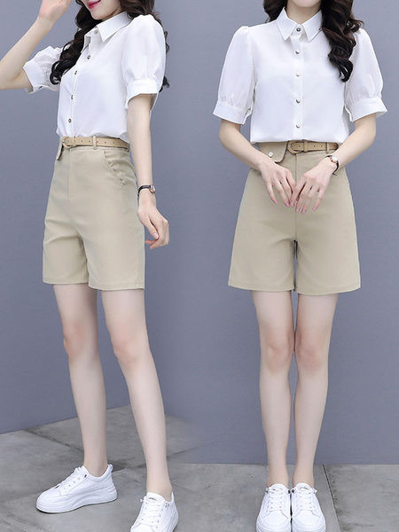 Ženski komplet - kratke hlače i košulja