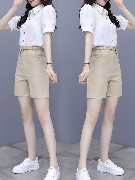 Ženski komplet - kratke hlače i košulja