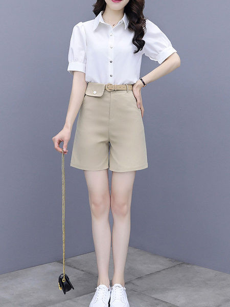 Ženski komplet - kratke hlače i košulja