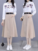 Naiste komplekt - pikkade varrukatega särk ja seelik