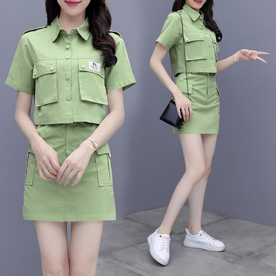 Ženski komplet - suknja i kratka košulja