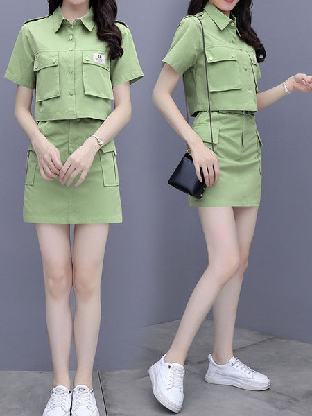 Ženski komplet - suknja i kratka košulja